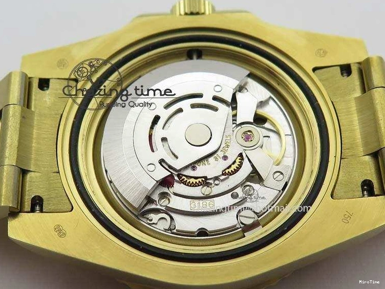 MiroTime 0216 SportInspired GMT-Master II 116718LN YG Bp-Maker Green Dial Ceramic Bezel On YG Bracelet A 3777